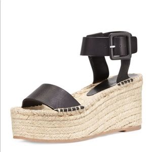 Vince Abby Platform Espadrille Sandal in Black